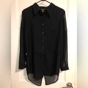 CARTISE long black blouse